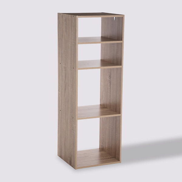 Étagère 2+2 cases effet chêne naturel L34,5 x H100,5 cm