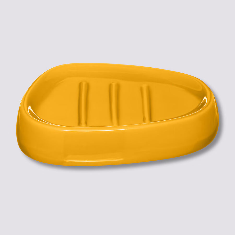 Porte savon ocre en céramique