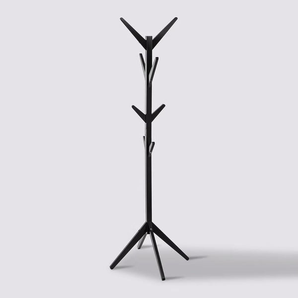 Porte manteau en bois noir