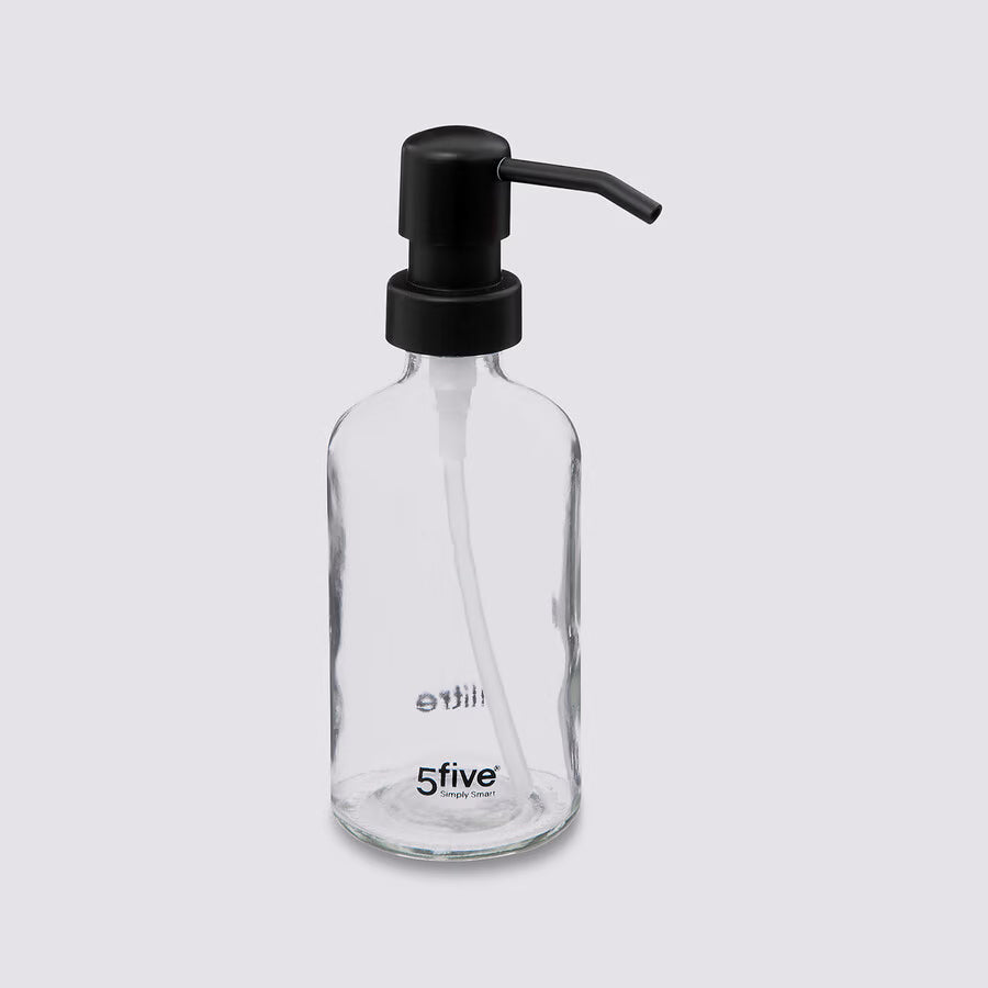 Distributeur à savon en verre transparent 250ml