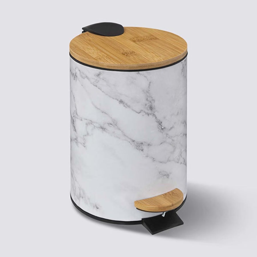 Poubelle soft close à pédale déco 3L