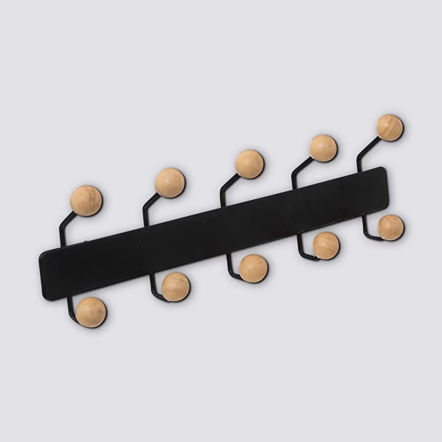 Patère L44 cm métal noir