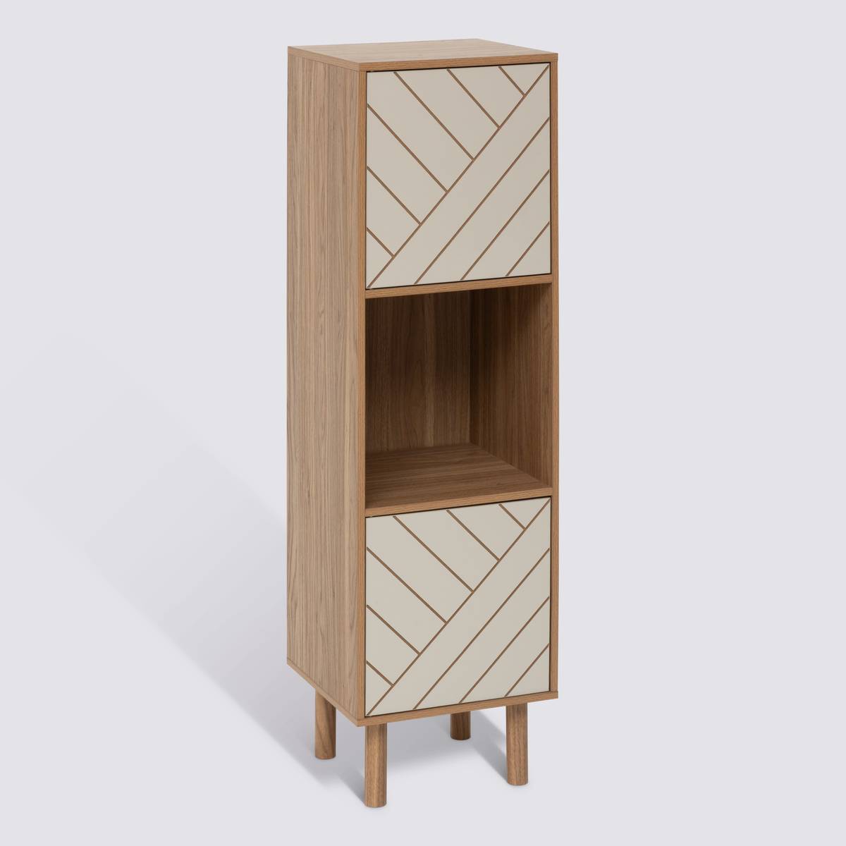 Étagère 3 cases haut 115,8 cm effet bois