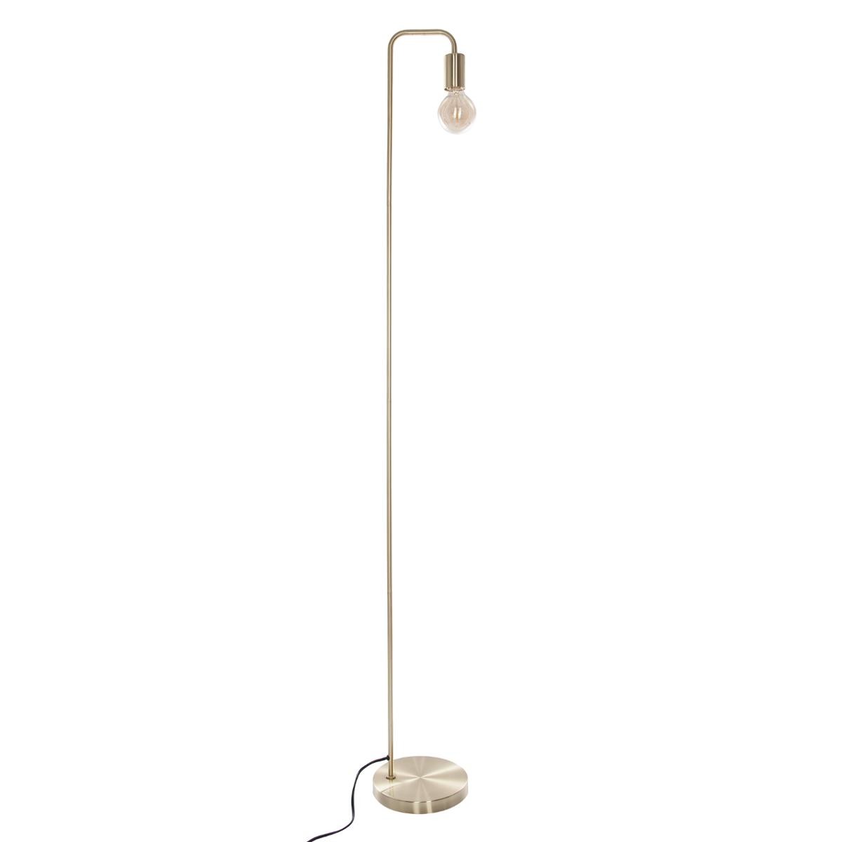 Lampadaire doré en métal H150