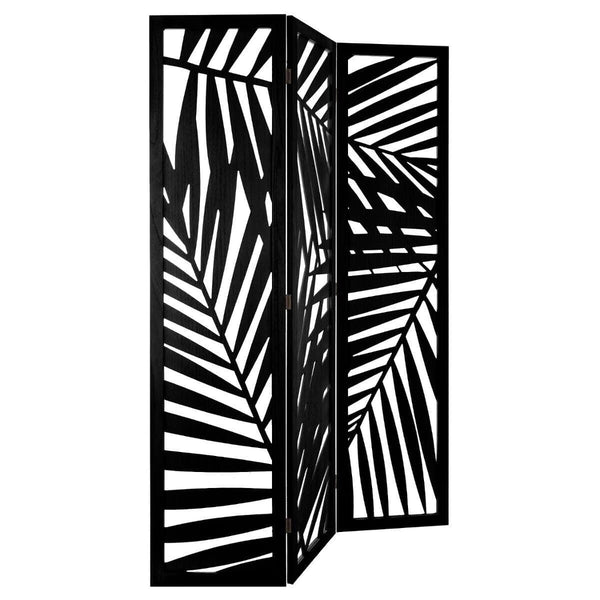 Paravent en bois noir H170