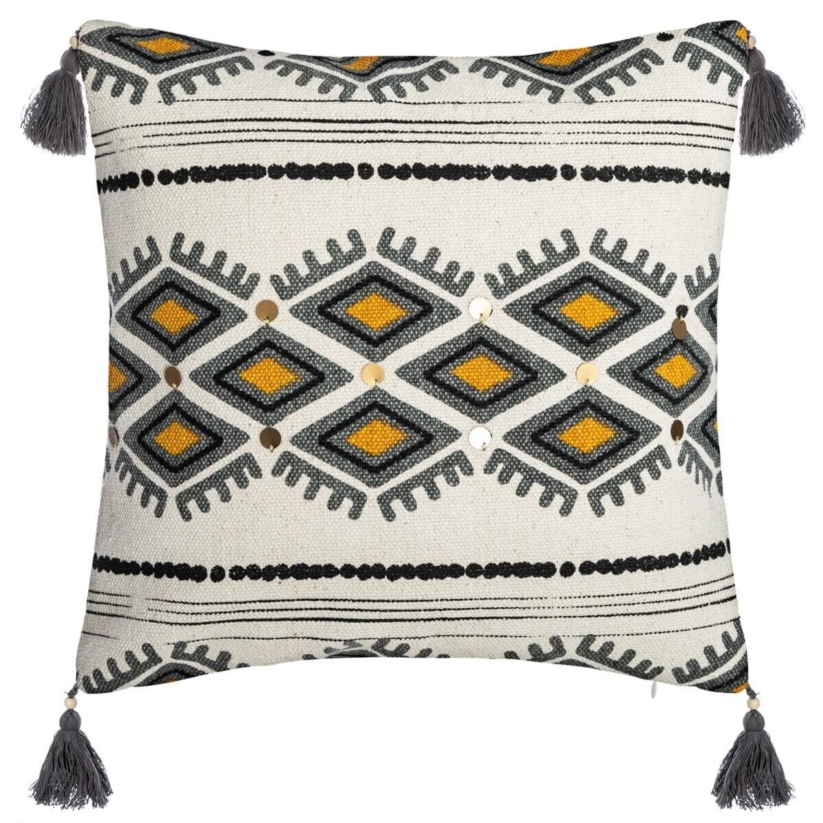 Coussin en tissus beige 40x40