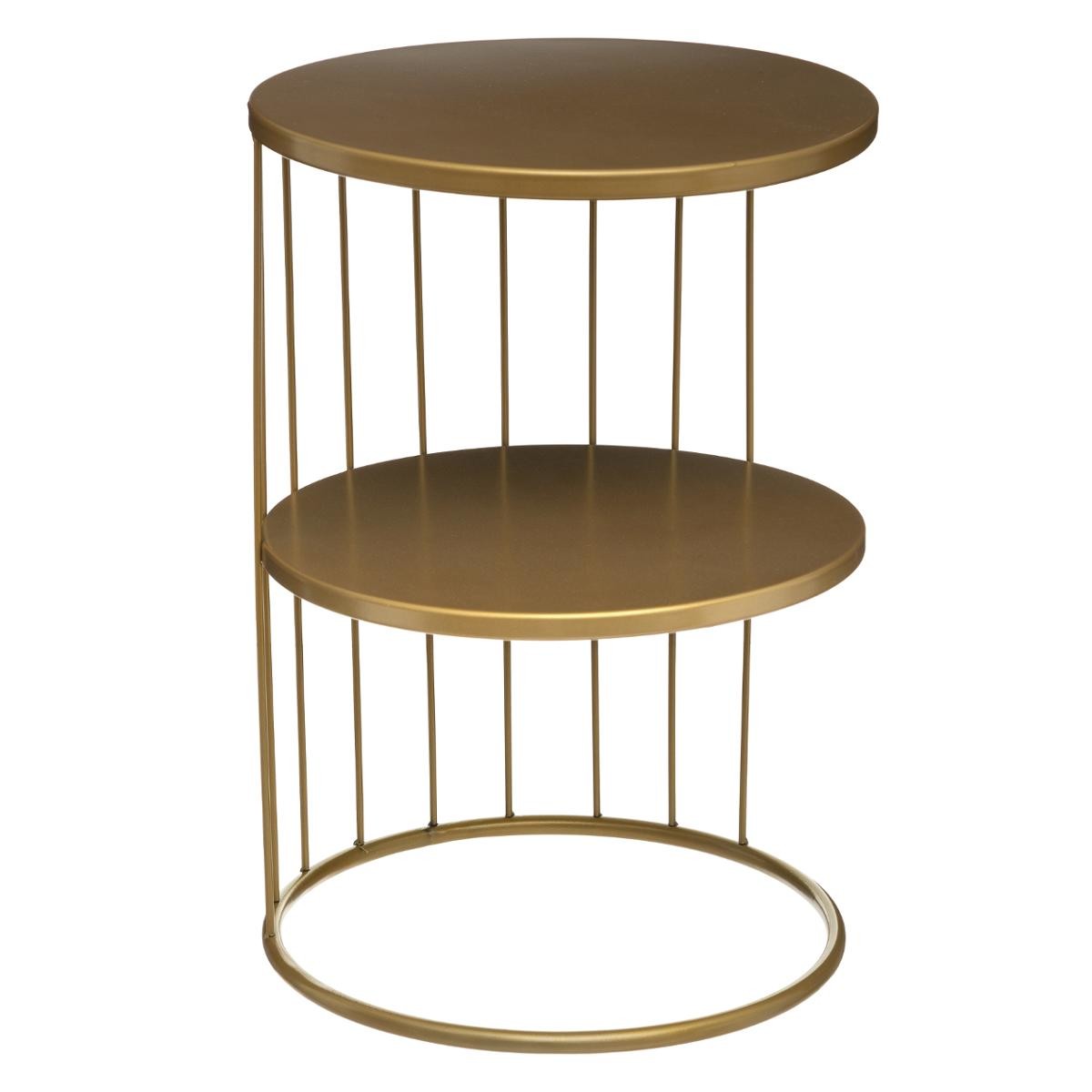 Table de chevet Dorée 36x36x52