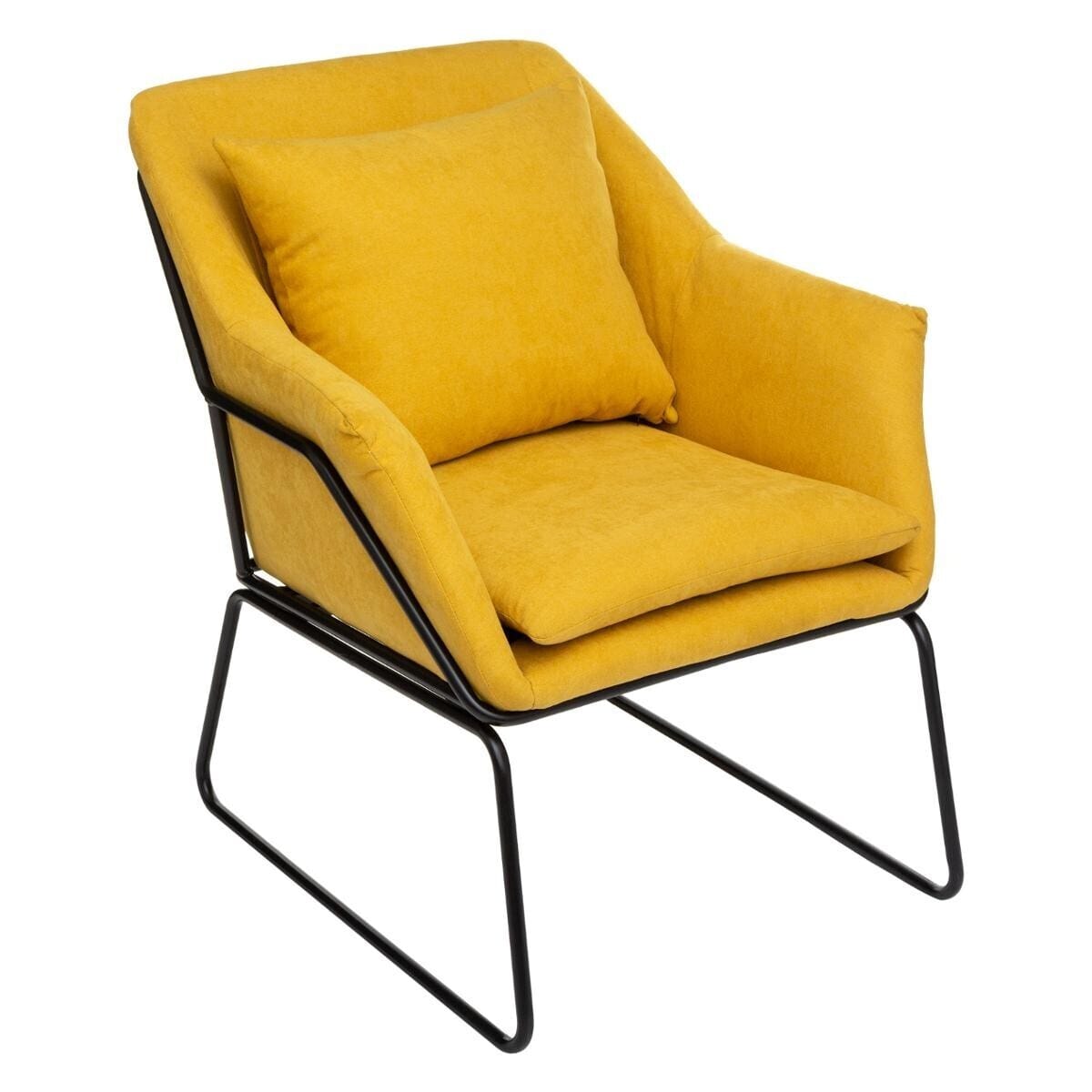 Fauteuil en tissus ocre (Marketplace)