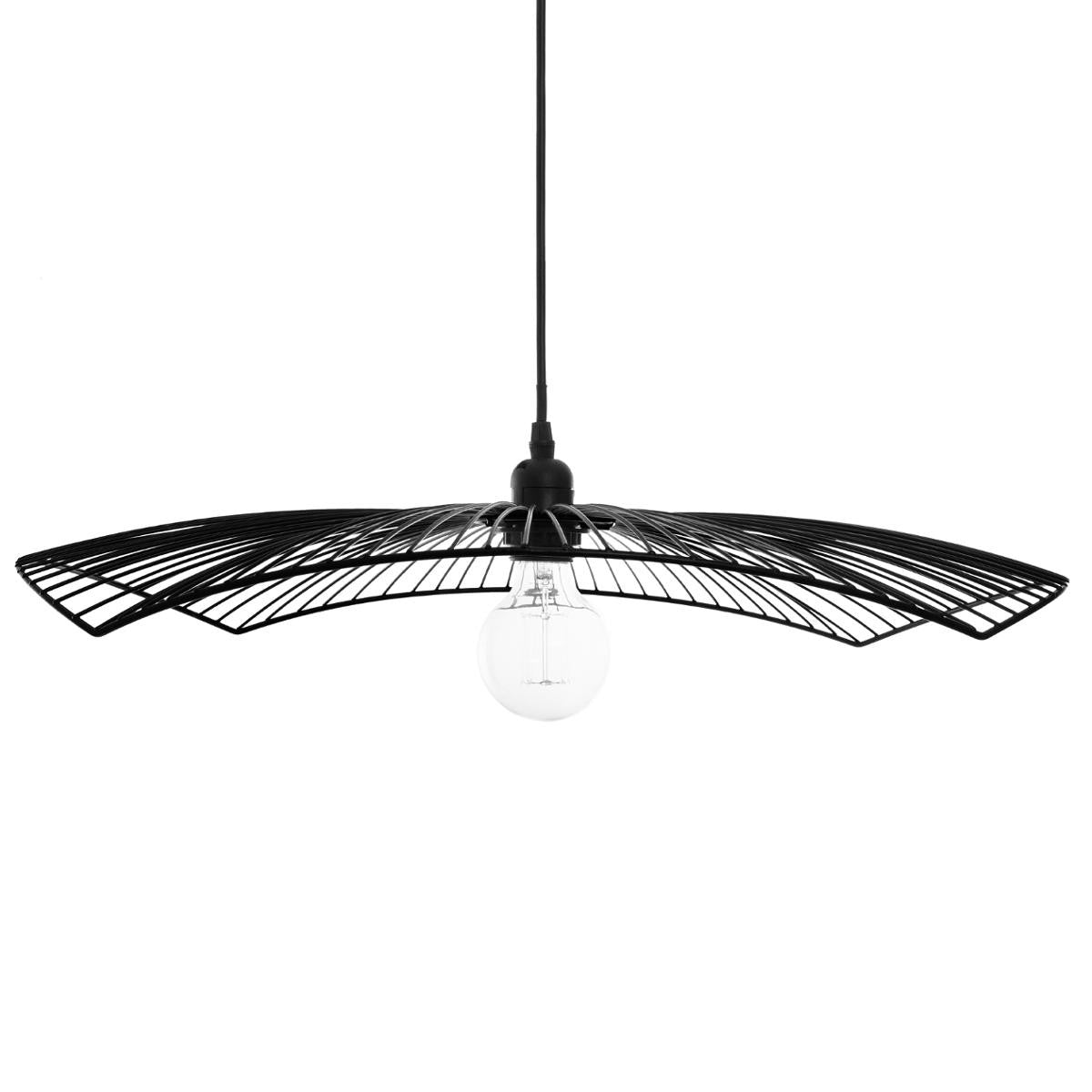Suspension en métal filaire Chapeau Noir D58