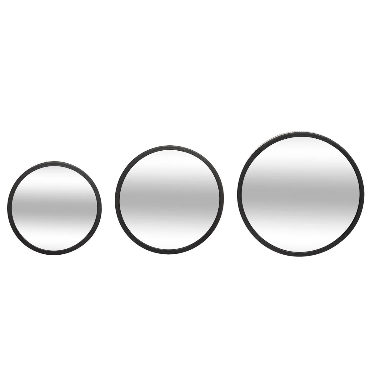 Lot de 3 miroirs métal