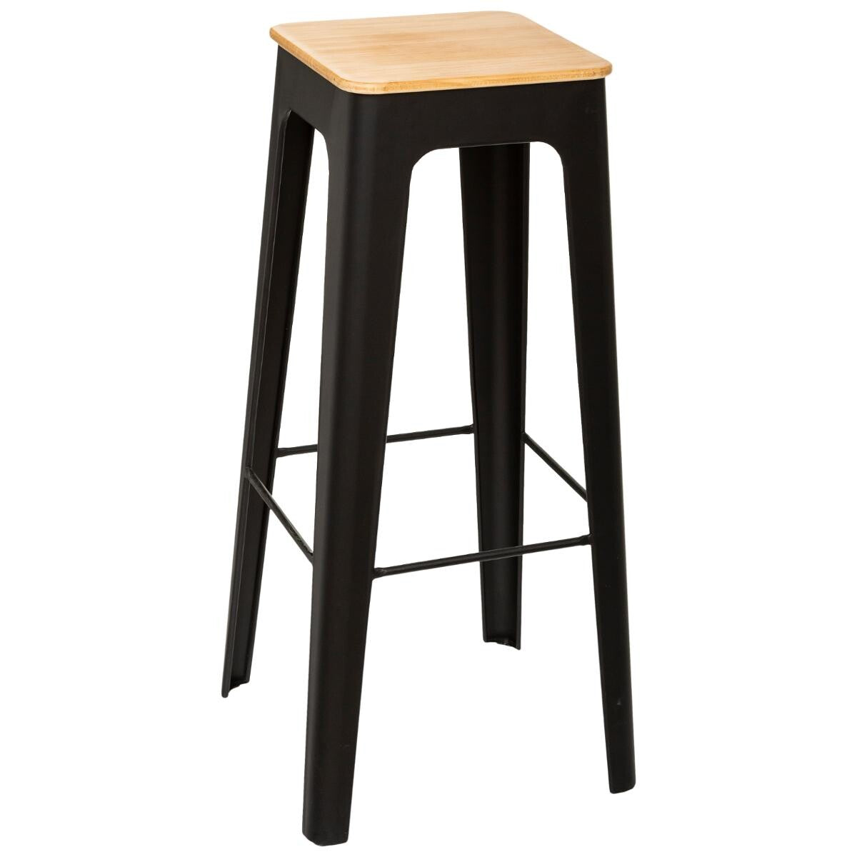 Tabouret bar noir 38x38x80