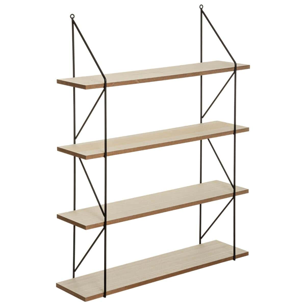 Etagère murale en bois 4 plateaux 60x80
