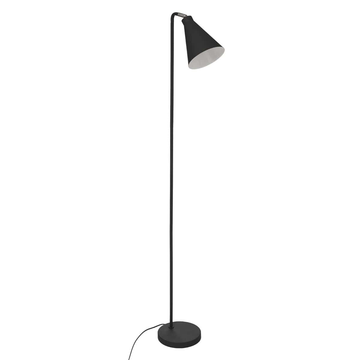 Lampadaire noir en métal H150