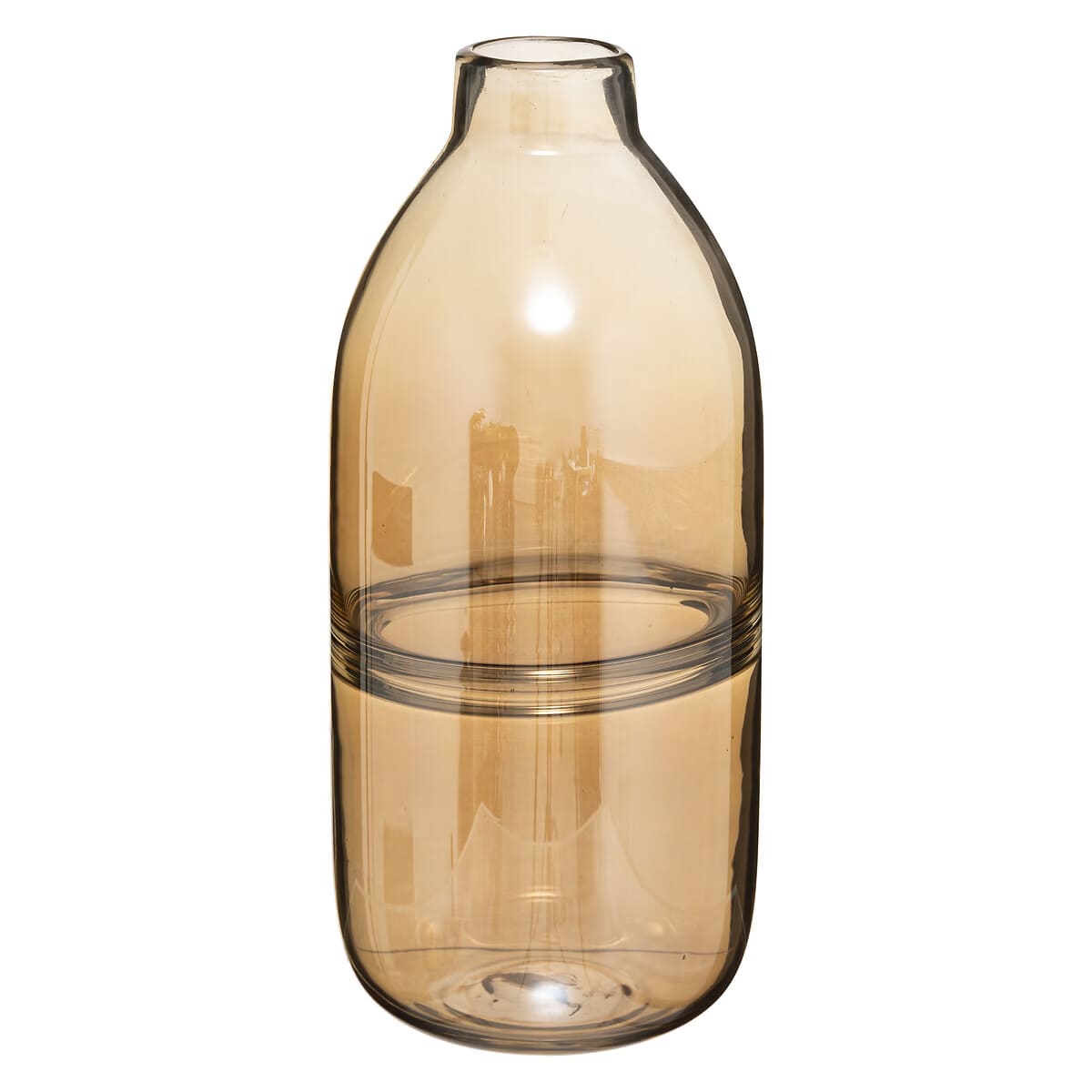 Vase en verre ambre H30