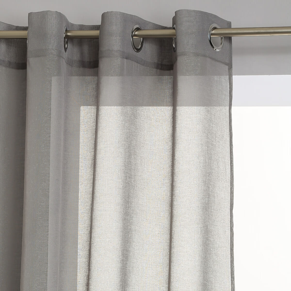 Voilage gris foncé 140x240
