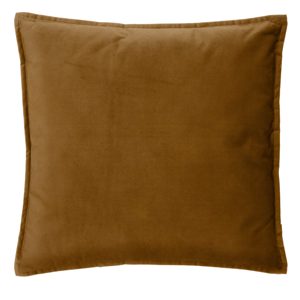 Coussin en velours tressé canelle 45x45