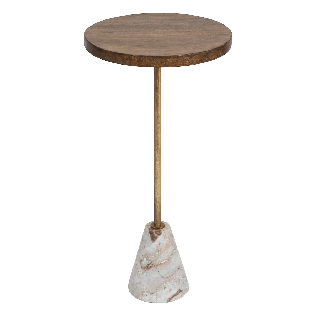 Table à café en marbre et bois