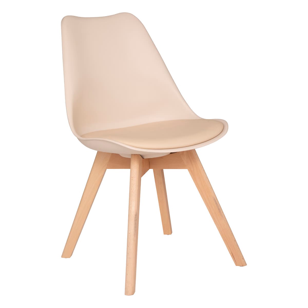 Chaise en bois beige
