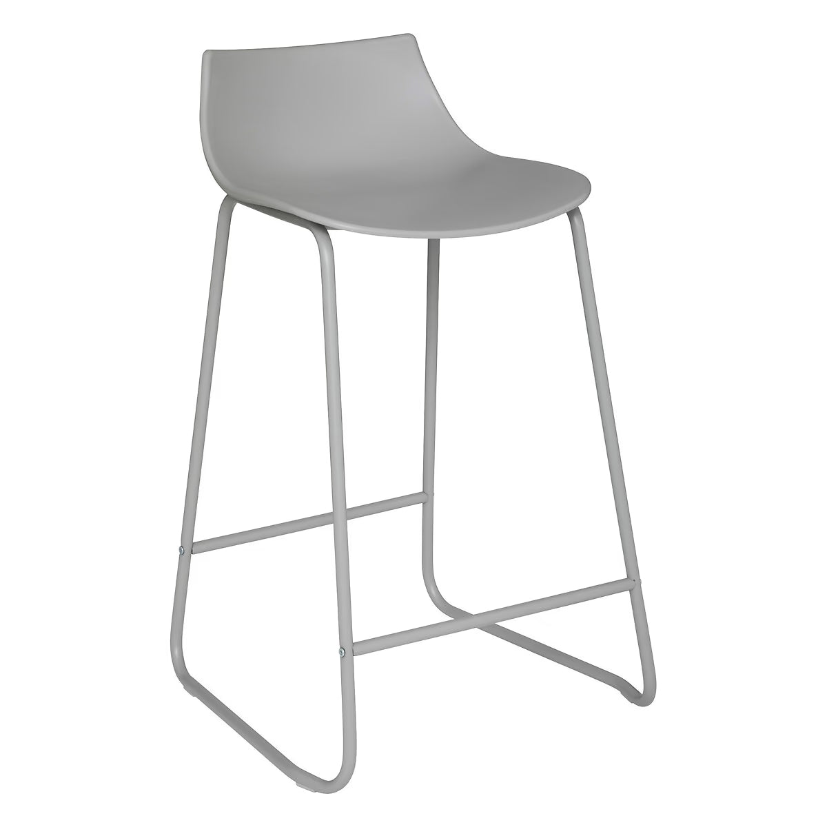 Tabouret en métal gris