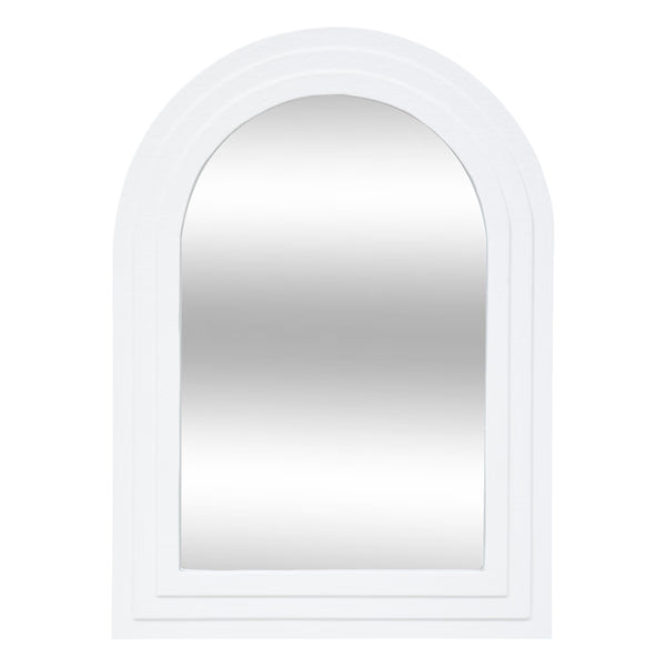 Miroir arche en bois blanc H55