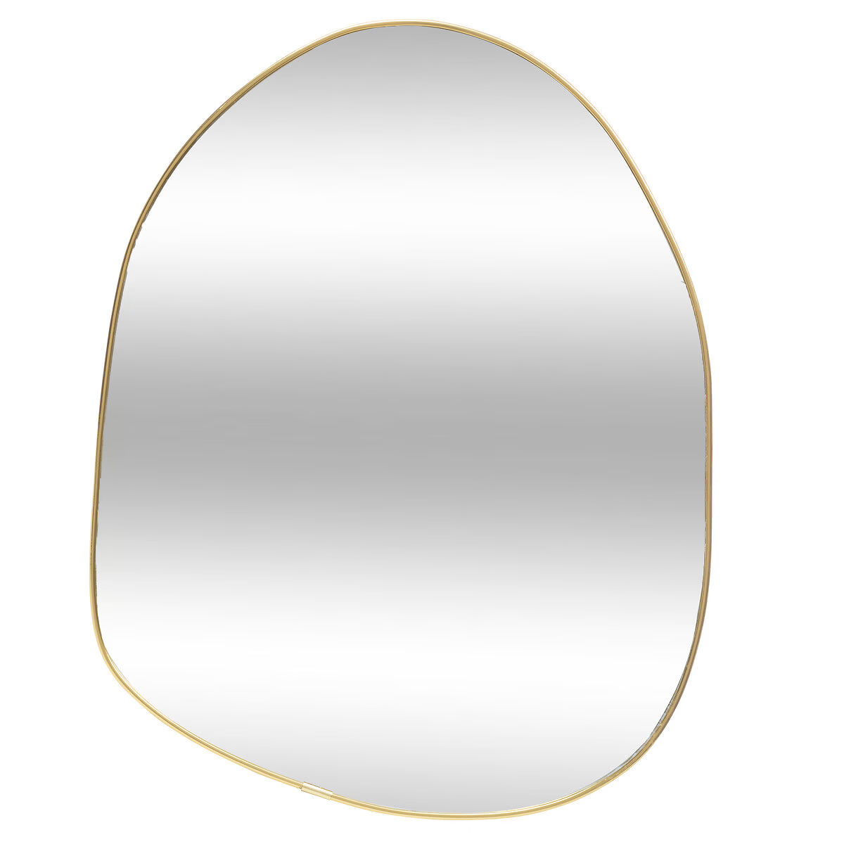 Miroir déstructuré plat doré 30x40