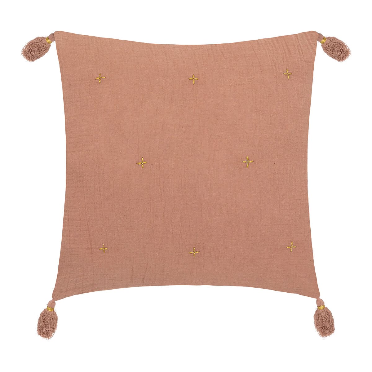 Coussin en tissus rose 40x40