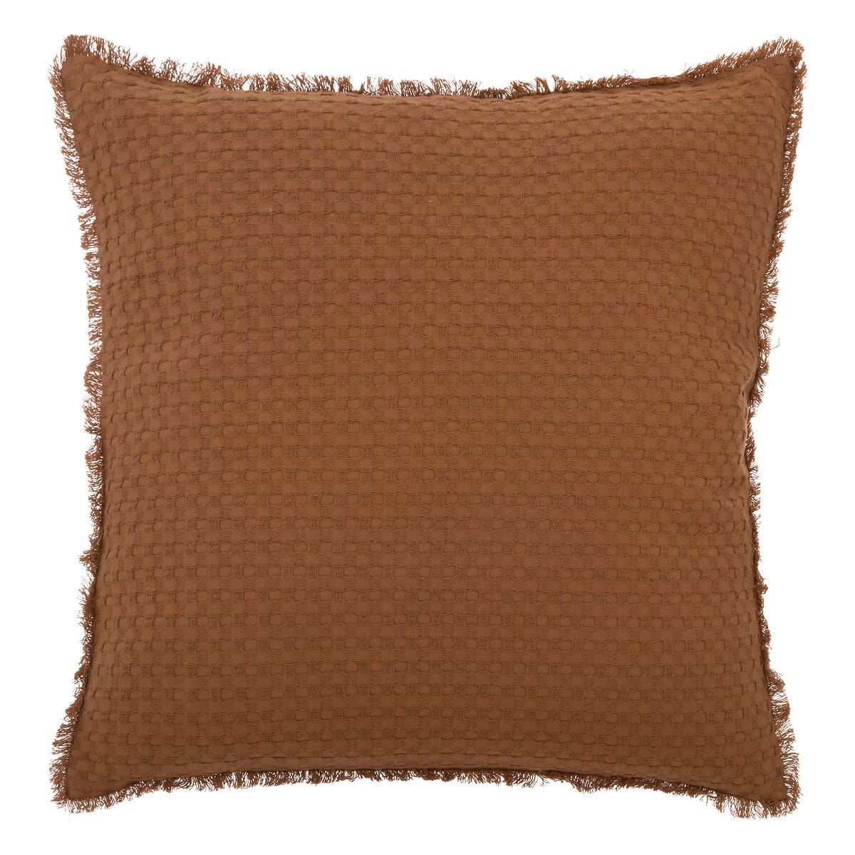 Coussin nid d'abeille Terracotta 40x40
