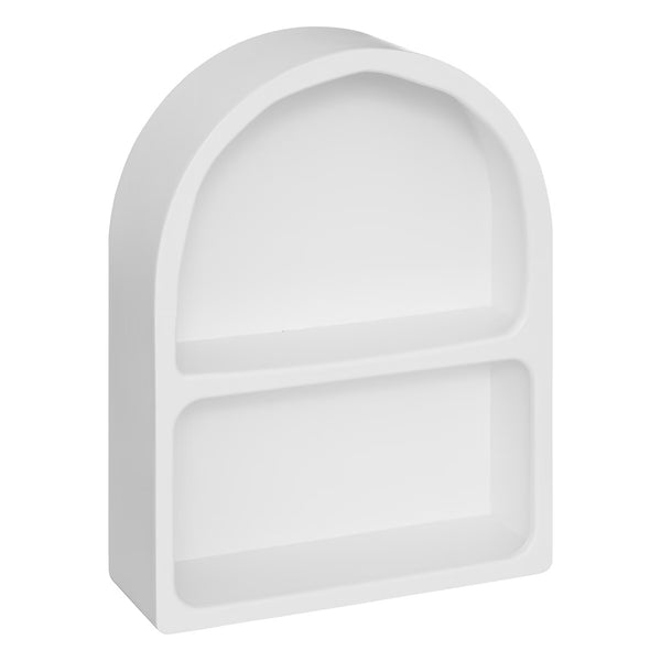 Etagère arche blanche en bois H45