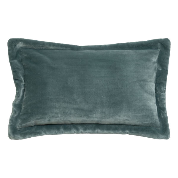 Coussin en velours bleu 40x60