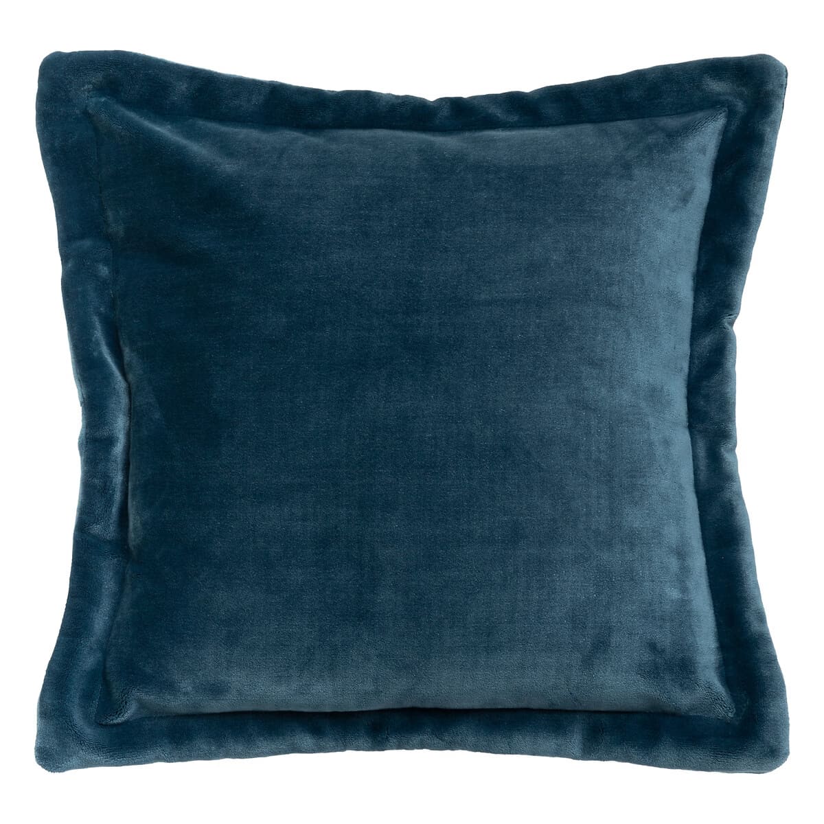Coussin en velours bleu nuit 55x55