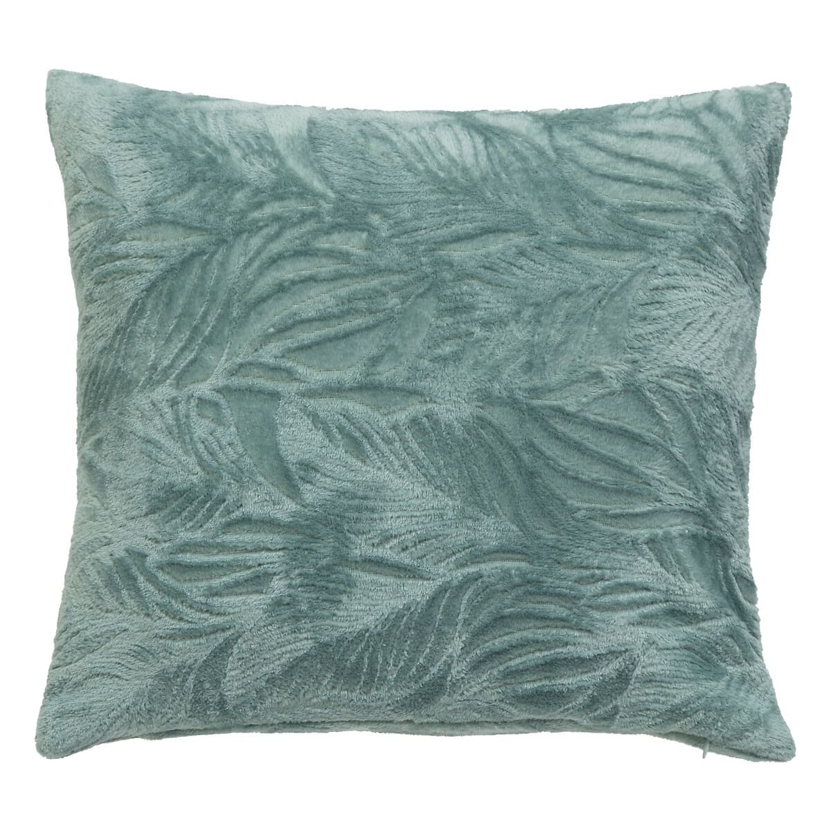 Coussin flanelle bleu 40x40