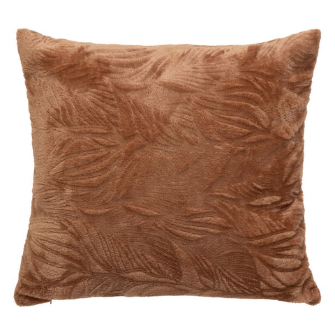 Coussin flanelle terracotta 40x40