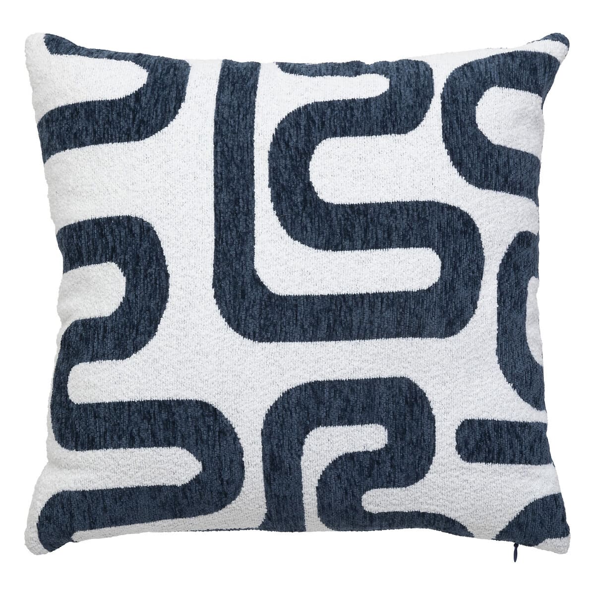 Coussin tissus bleu 40x40