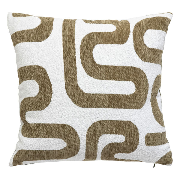 Coussin tissus kaki 40x40