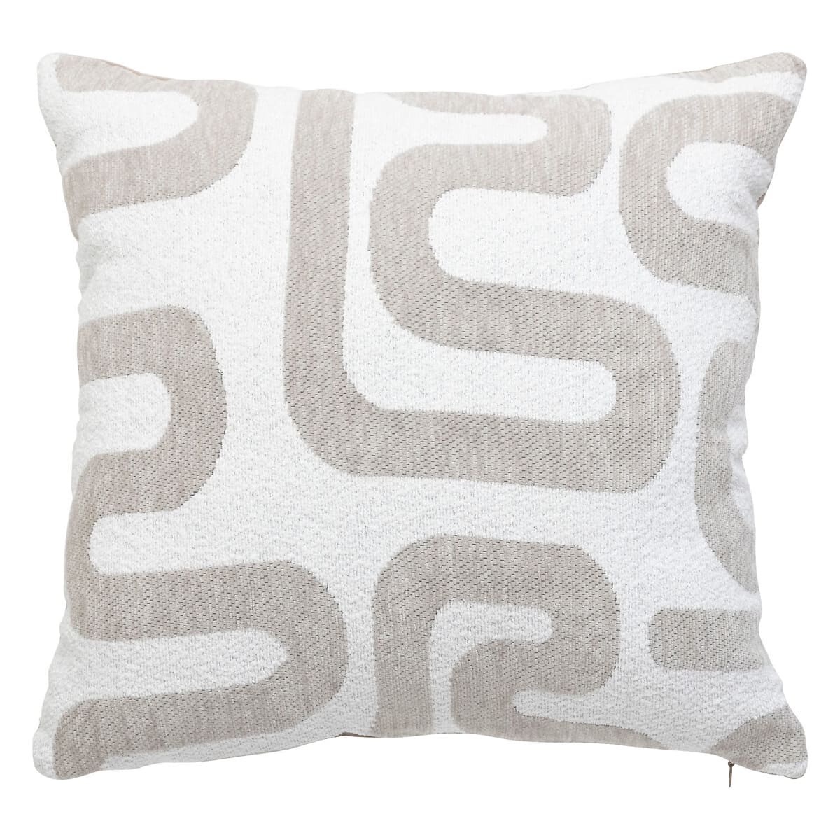 Coussin tissus beige 40x40