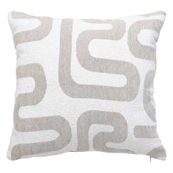 Coussin tissus beige 40x40