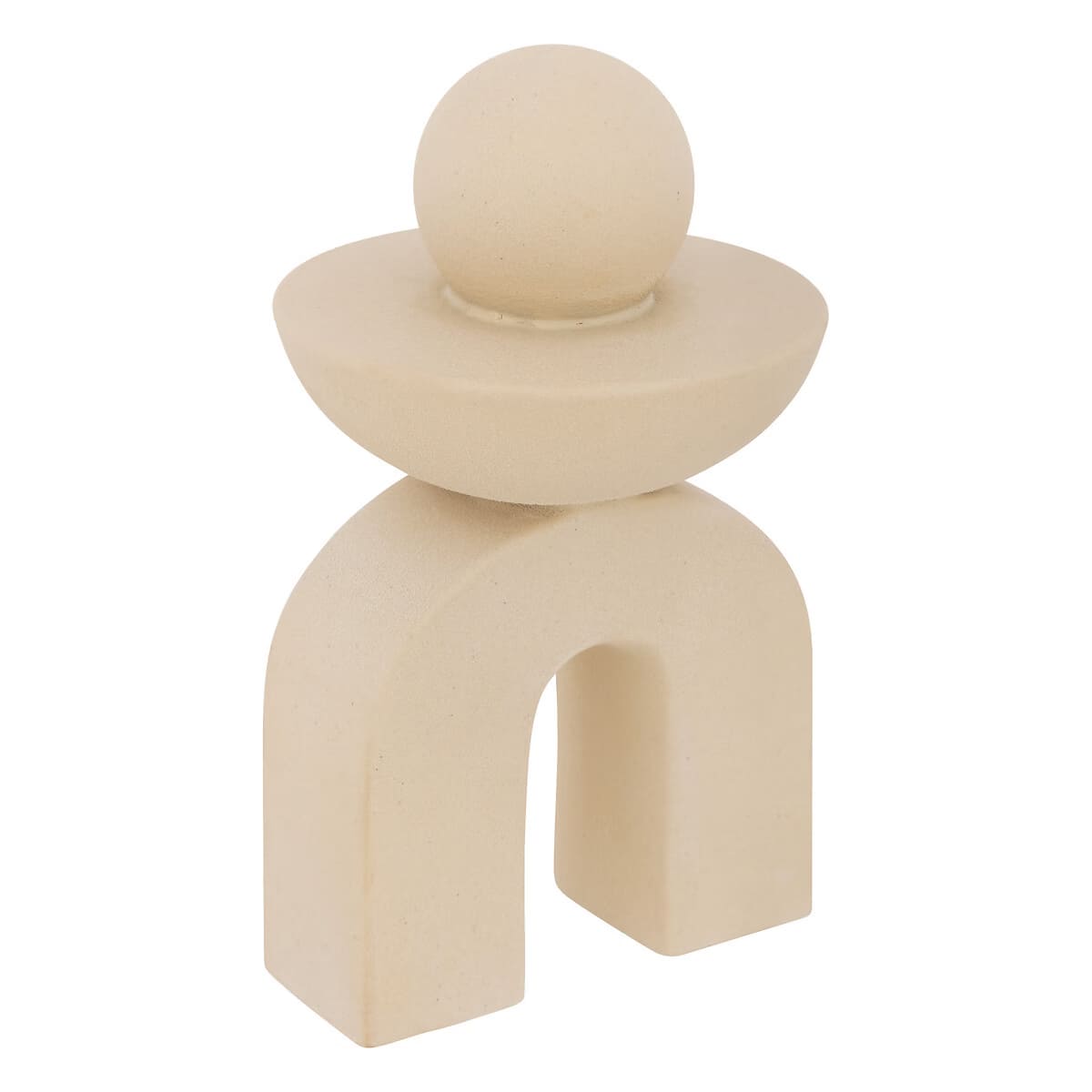 Déco à poser en céramique beige H18
