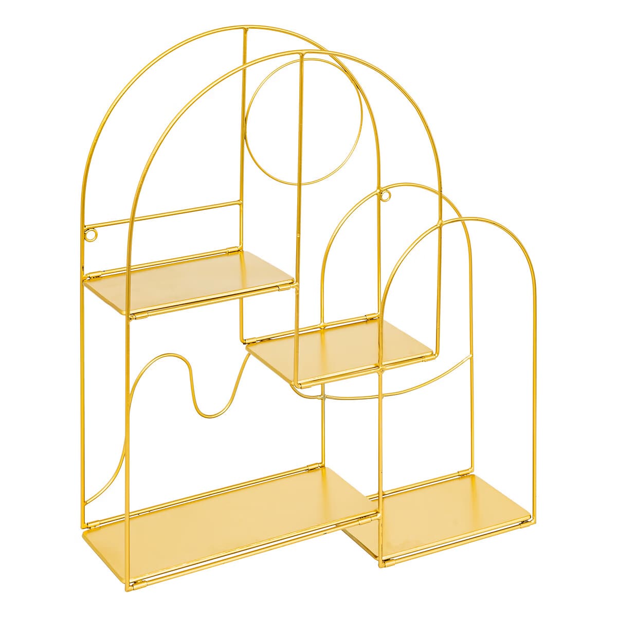 Etagère en métal doré H60