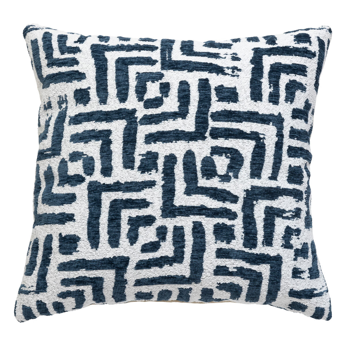 Coussin en tissus bleu 40x40