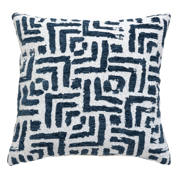 Coussin en tissus bleu 40x40
