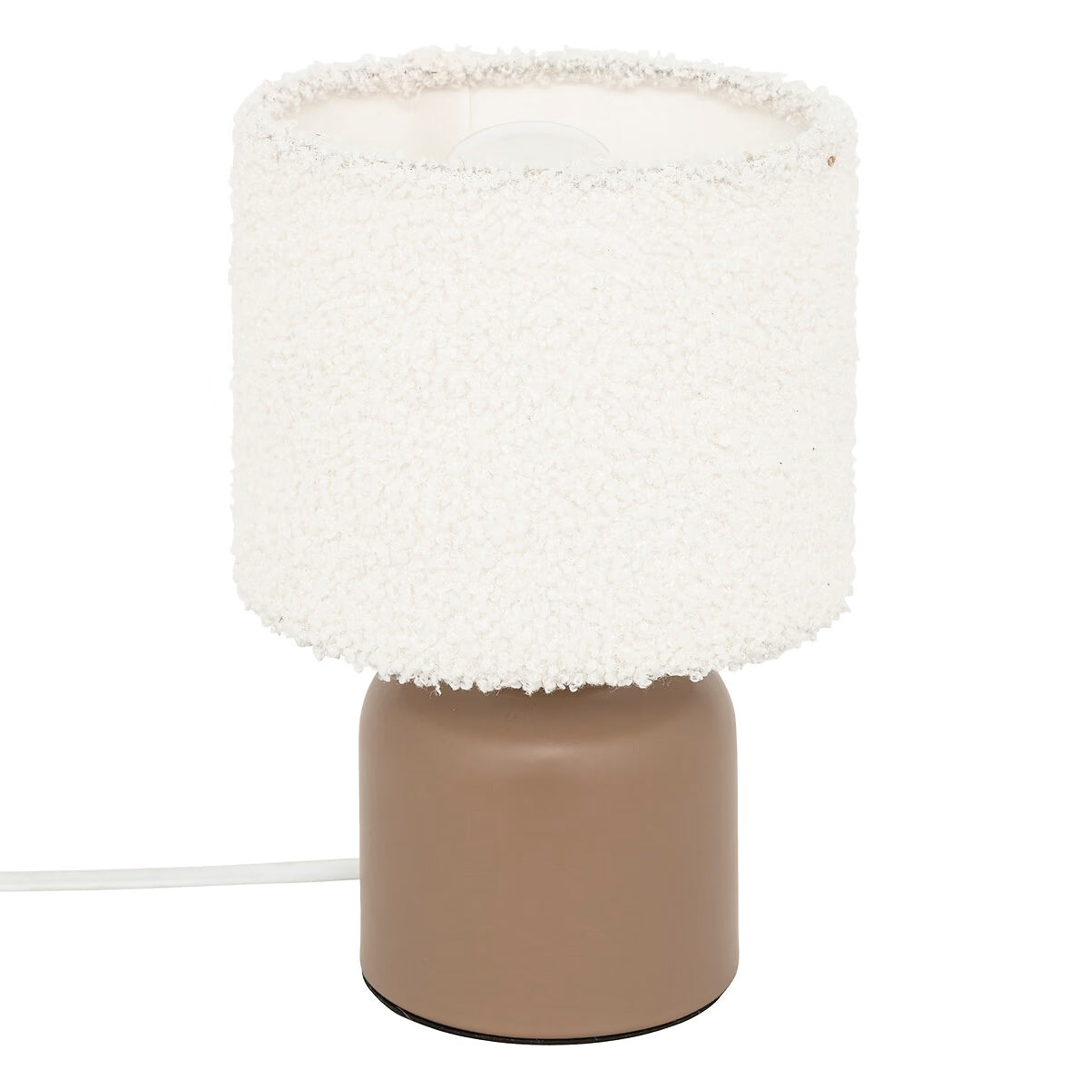 Lampe bouclette brun H22