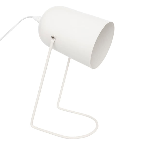 Lampe blanche en métal H30