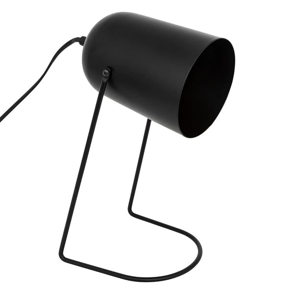 Lampe noire en métal H30