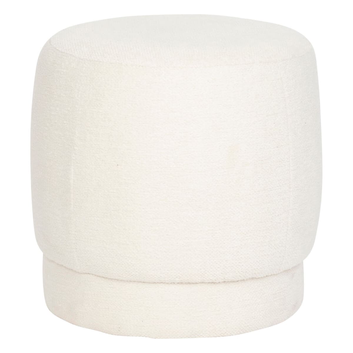 Pouf bouclette blanche