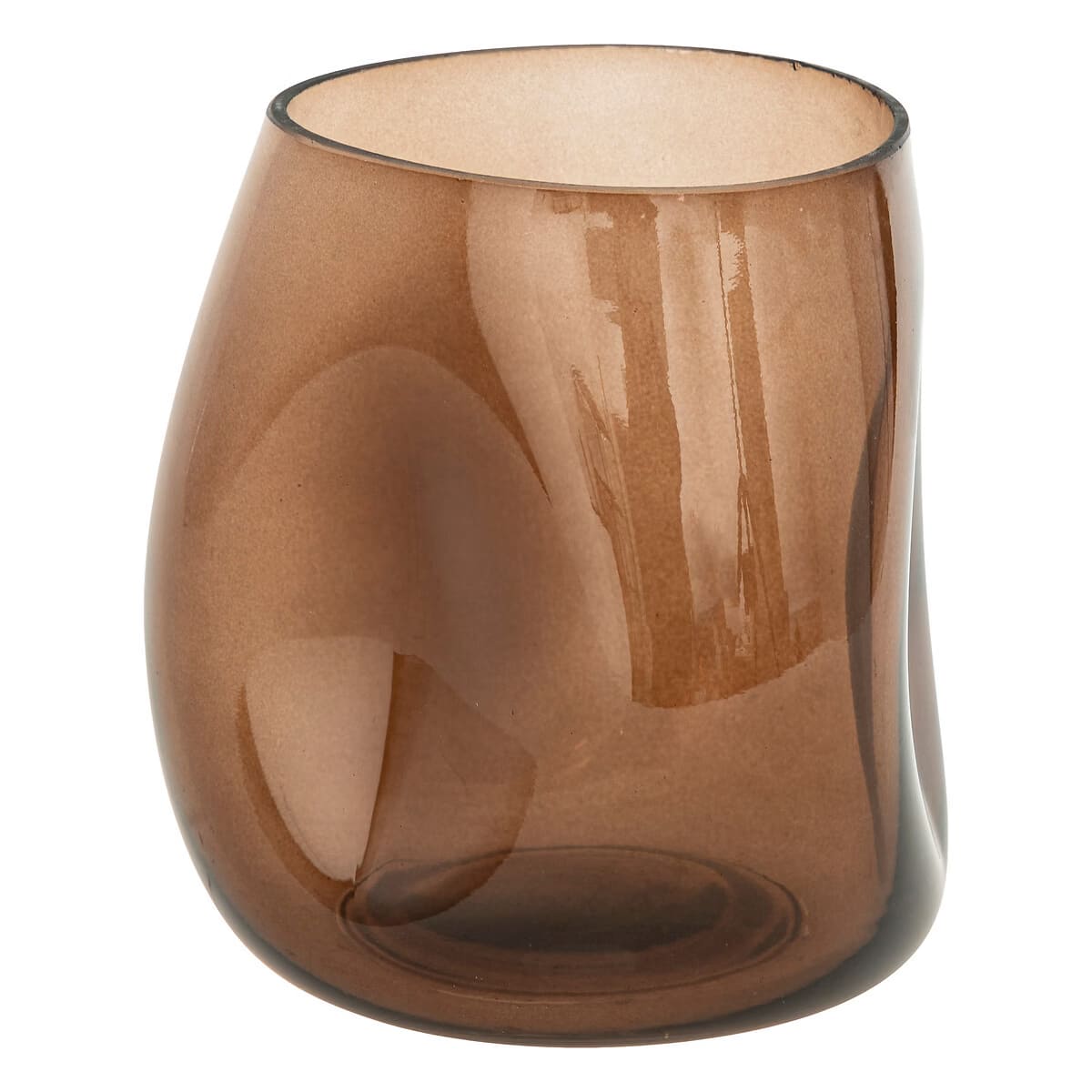 Vase destructuré ambre H16