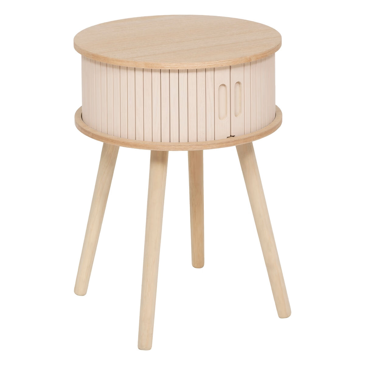 Chevet en bois beige 2 portes