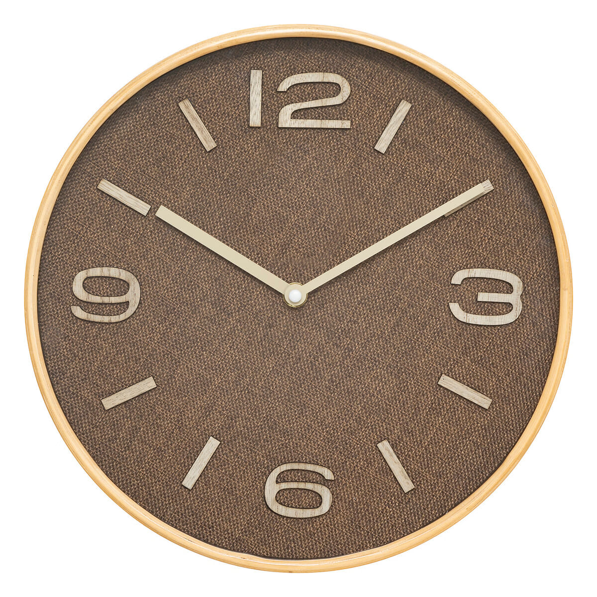 Horloge en tissus tonka