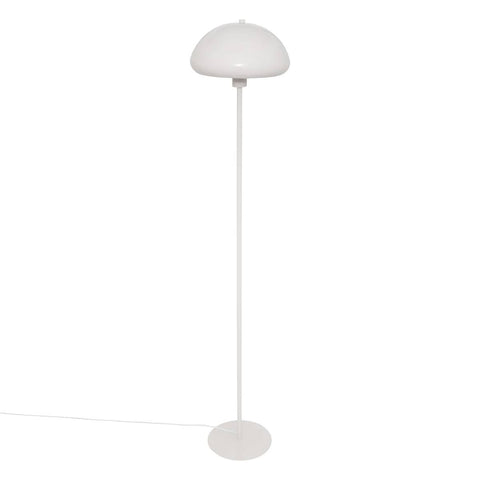 Lampadaire déco en métal blanc H140