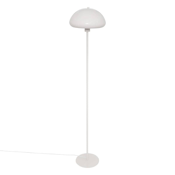 Lampadaire déco en métal blanc H140