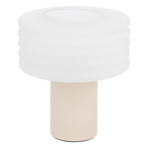 Lampe en céramique art déco beige H36